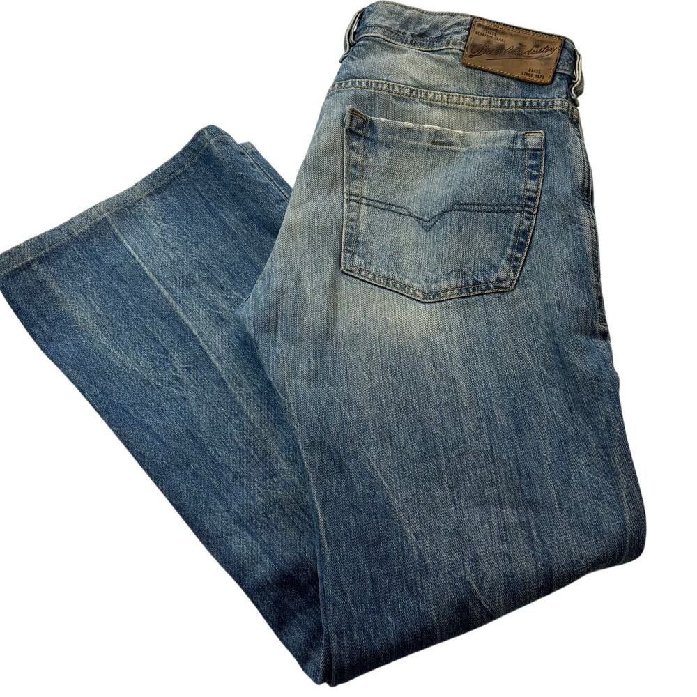 Vintage Y2K DIESEL Zathan Bootcut Jeans Mens Size 32/30 Button Fly Made in Italy